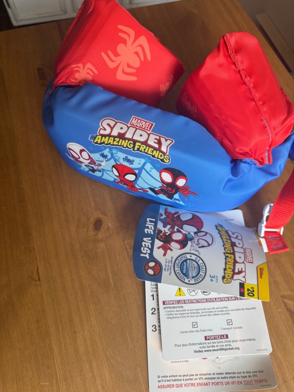 Marvel Spidey & His Amazing Friends Blue and Red Kids Puddle Jumper